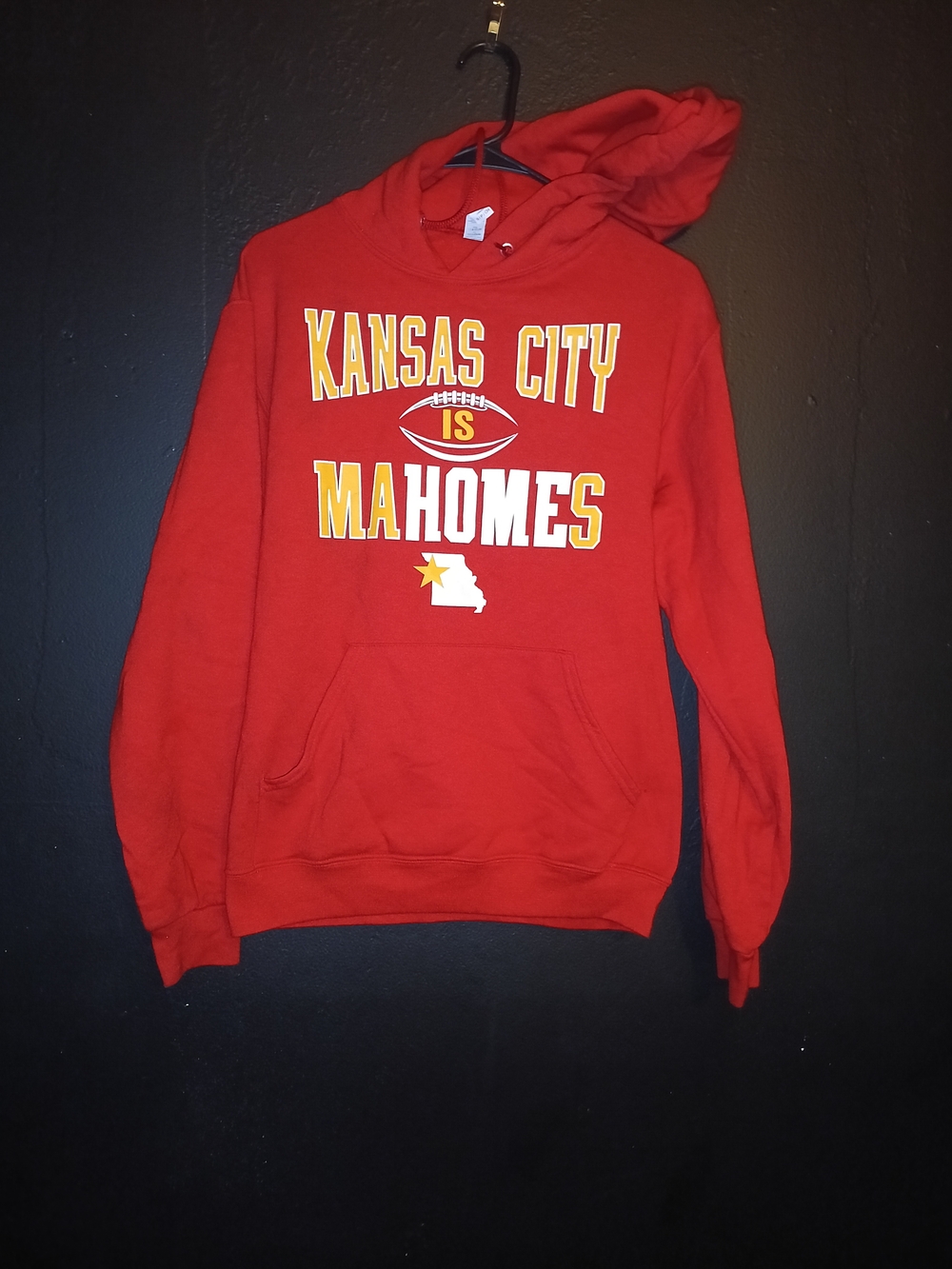 Kansas City Mahomes Red Graphic Hoodie